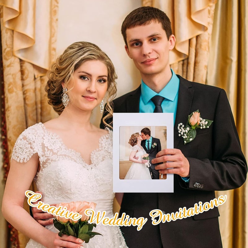 Fainne 100 قطعة أظرف كاملة الوجه ورق 37 رطل كتيب أظرف بيضاء مع نافذة كاملة واضحة للصور الكتالوج المجلات الكتيبات الشهادات تقويم الشركة (9 × 12 بوصة) - Image 4
